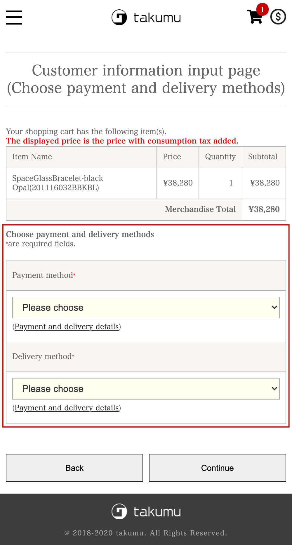 photo:(7) Selection of payment method